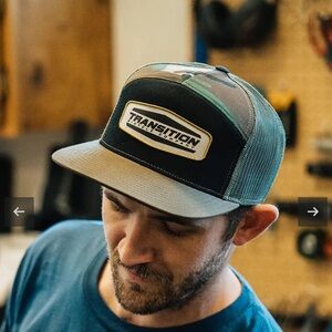 Transition Trucker Hat in Green and Black